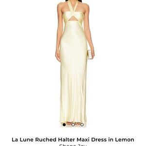 Halter Maxi Dress in Yellow